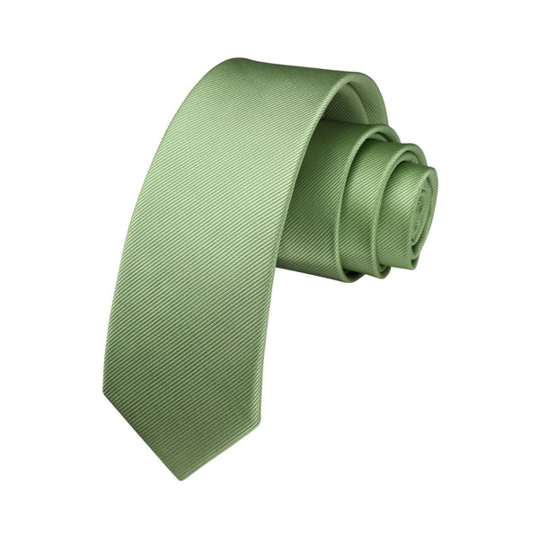 Solid 2.4'' Skinny Formal Tie - SAGE GREEN