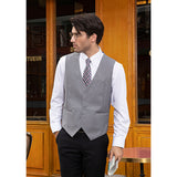 Formal Suit Vest - LIGHT GREY