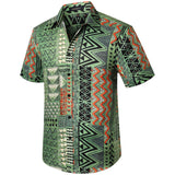 Summer Hawaiian Shirts with Pocket - 01-GREEN
