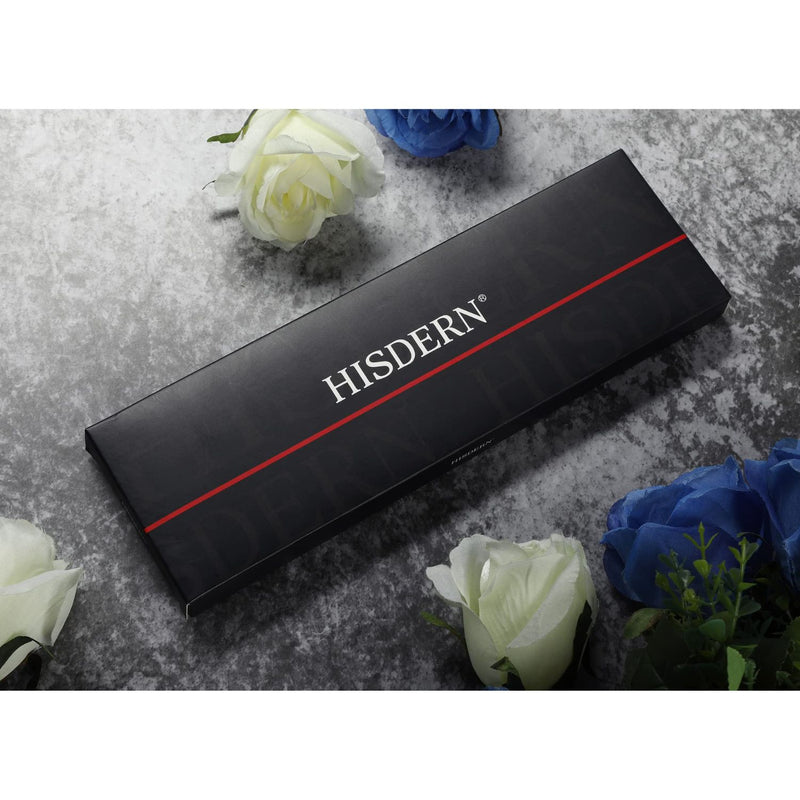 Paisley Floral Suspender Bow Tie Handkerchief - RED/BLACK 02