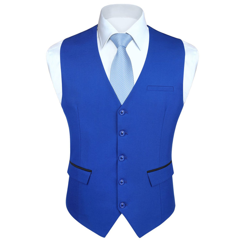 Formal Suit Vest - COBALT ROYAL BLUE 