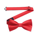 Solid Pre-Tied Bow Tie - RED 