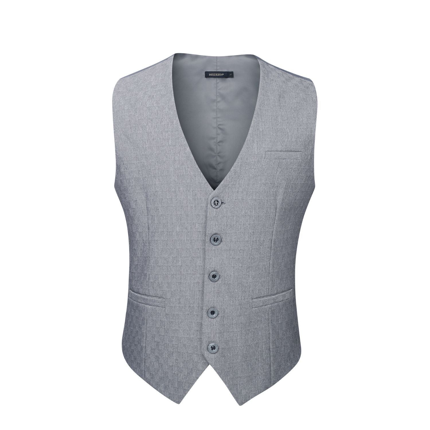 値下げTheredthread S ring tailored vest グレー Hisdern Men's Light Grey Satin Suit Vest Formal Wear