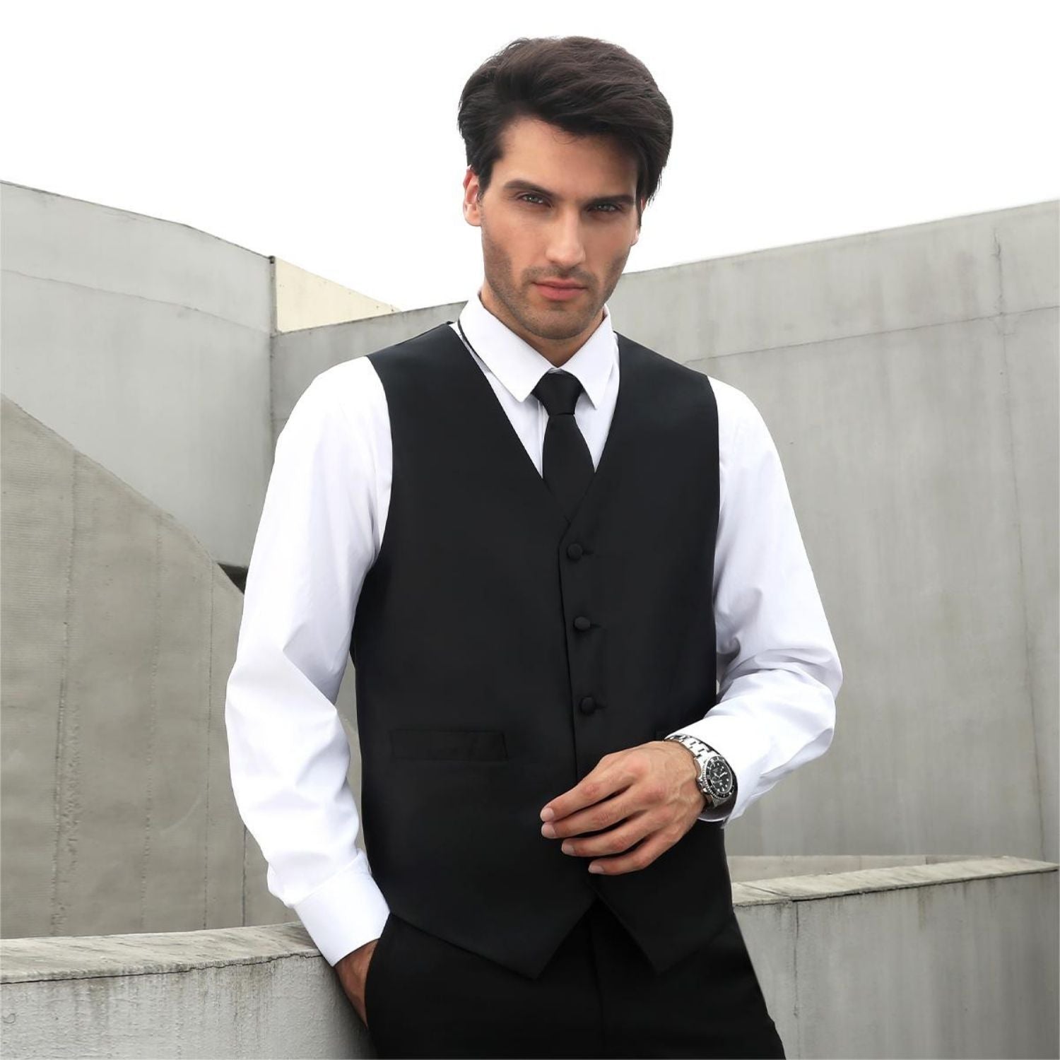 mens vest tie
