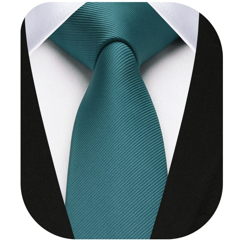 Solid 2.17'' Skinny Formal Tie - C1-GREEN 
