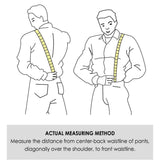 Plaid Suspender Bow Tie Handkerchief - 9-BLACK/WHITE
