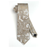 Paisley Tie Handkerchief Set - CHAMPAGNE FLORAL-8