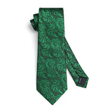 Floral Tie Handkerchief Set - GREEN-8
