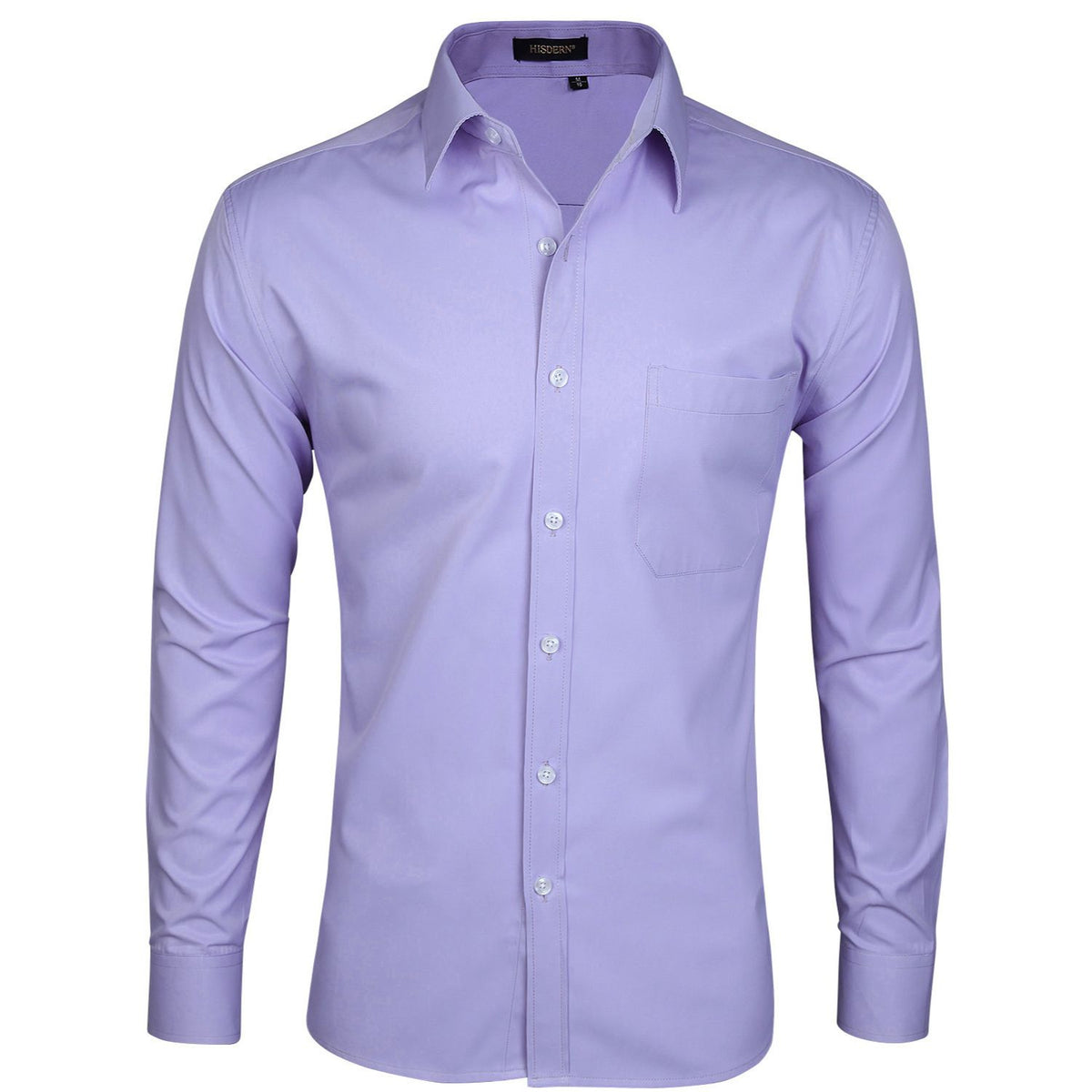 fitted lace wedding dress Leeward LS Dress Shirt- Lavender Haze Lavender Haze / Trim Tall XL main image 1