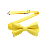 Solid Pre-Tied Bow Tie - 03-YELLOW 