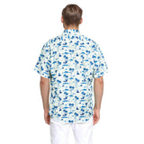 Hawaiian Tropical Shirts with Pocket - D-WHITE 