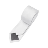 Solid 2.17'' Skinny Formal Tie - G-WHITE 