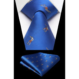 Skateboard Tie Handkerchief Set - BLUE-3 