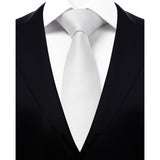 Solid 2.17'' Skinny Formal Tie - G-WHITE 