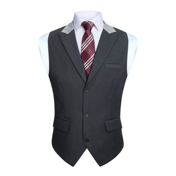 Formal Suit Vest - A-CHARCOAL 