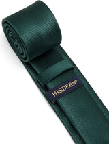 Solid 2.4' Skinny Formal Tie - DARK GREEN