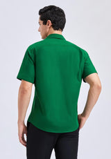 Men's Short Sleeve Shirt with Pocket - A1-GREEN1