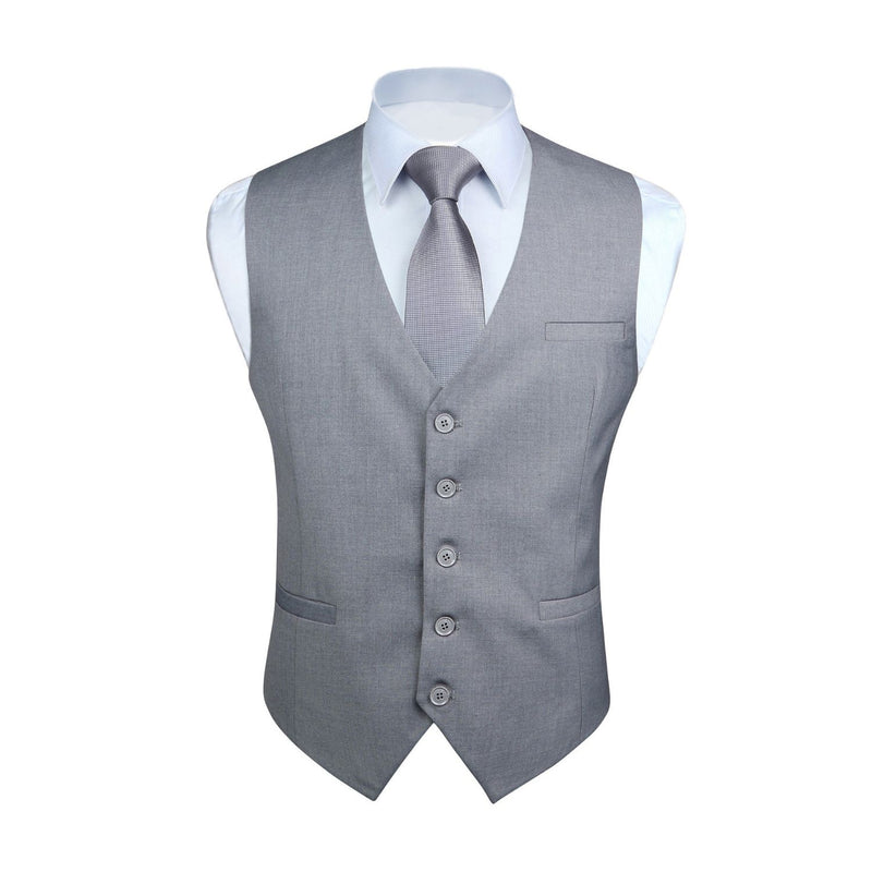 Formal Suit Vest - LIGHT GREY
