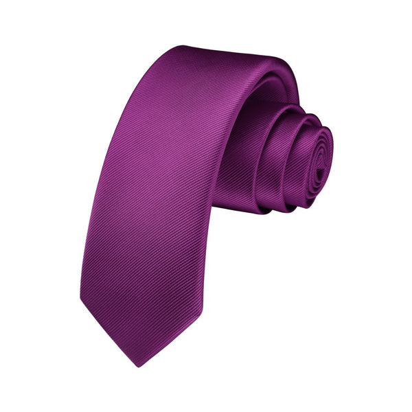 Solid 2.4'' Skinny Formal Tie - PURPLE 