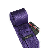 Plaid Tie Handkerchief Set - PURPLE-3 
