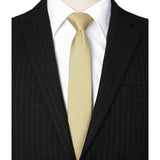 Solid 2.17'' Skinny Formal Tie - C3-CHAMPAGNE 