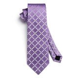 Plaid Tie Handkerchief Set - A7-MAVUE 