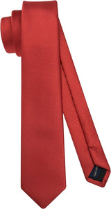 Solid 2.4' Skinny Formal Tie - RED