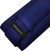 Solid Tie Handkerchief Clip - NAVY BLUE 