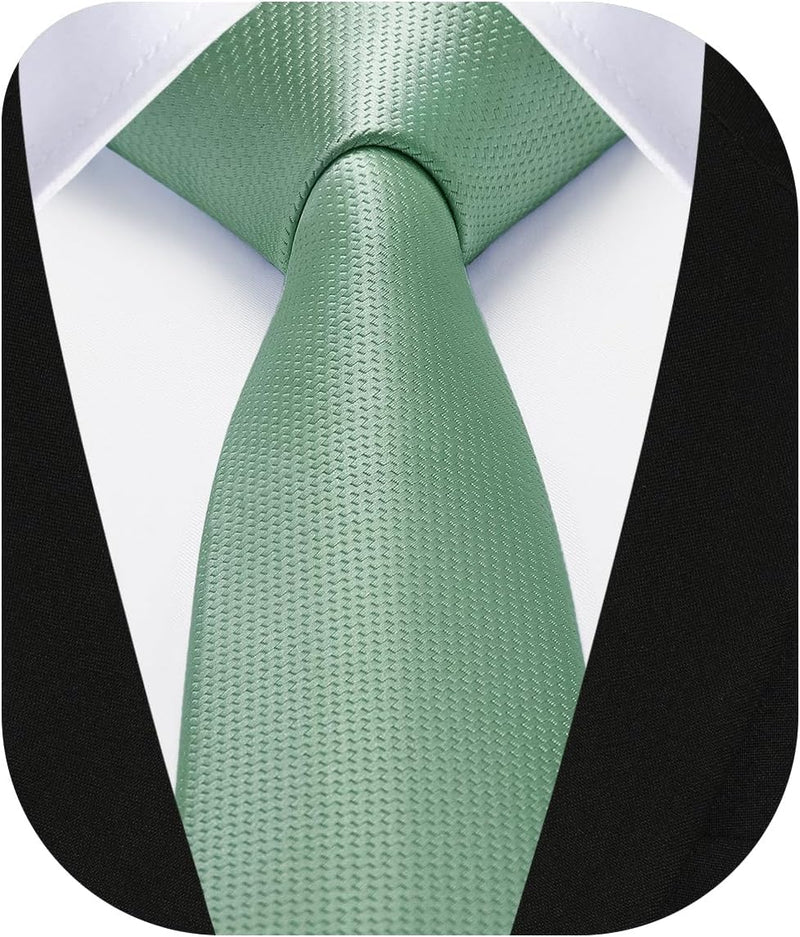 Solid 2.4' Skinny Formal Tie - DARK GREEN-02