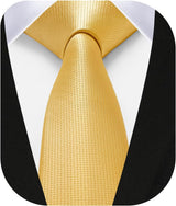 Solid 2.4' Skinny Formal Tie - GOLD-01