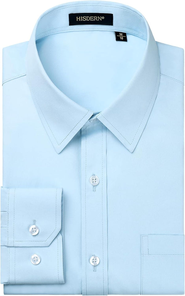Men's Dress Shirt with Pocket - BLUE