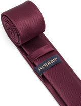 Solid 2.4' Skinny Formal Tie - BURGUNDY