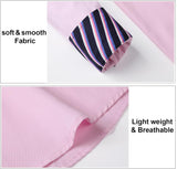 Casual Formal Shirt with Pocket - PINK-STRIPE