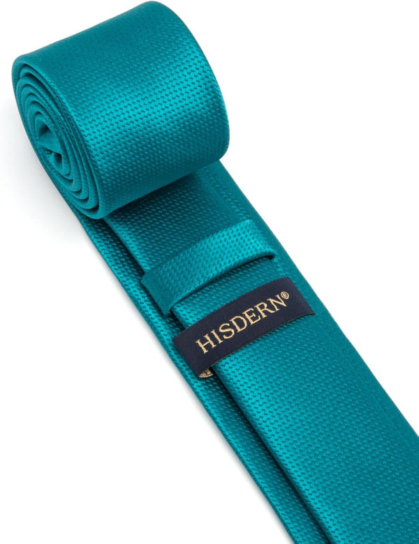 Solid 2.4' Skinny Formal Tie - AQUA BLUE