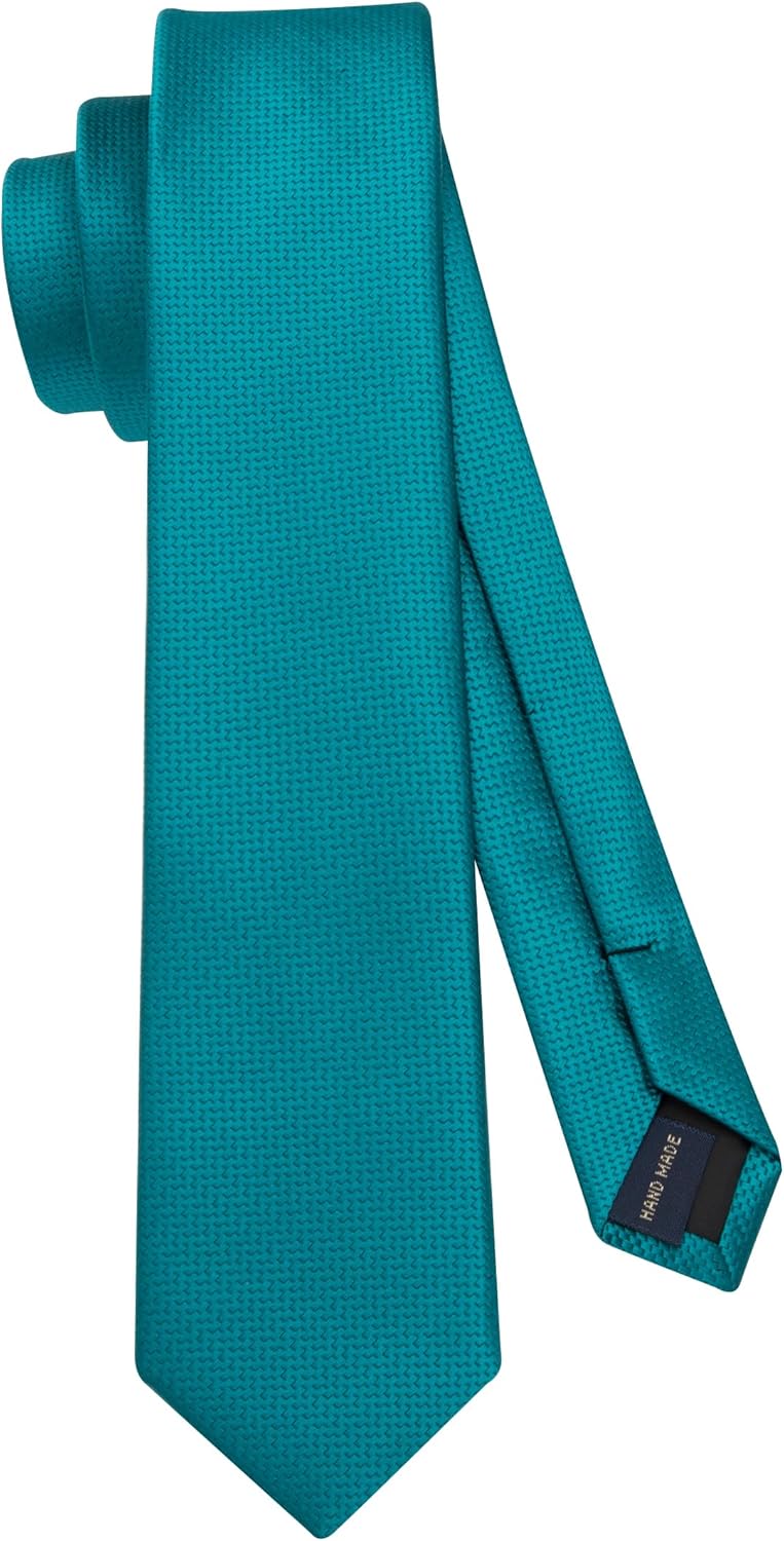 Solid 2.4' Skinny Formal Tie - AQUA BLUE