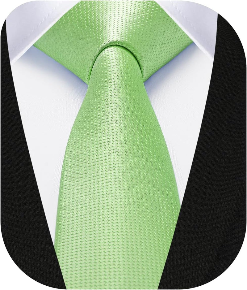 Solid 2.4' Skinny Formal Tie - LIGHT SAGE GREEN-02