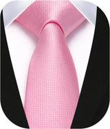 Solid 2.4' Skinny Formal Tie - D-PINK-01