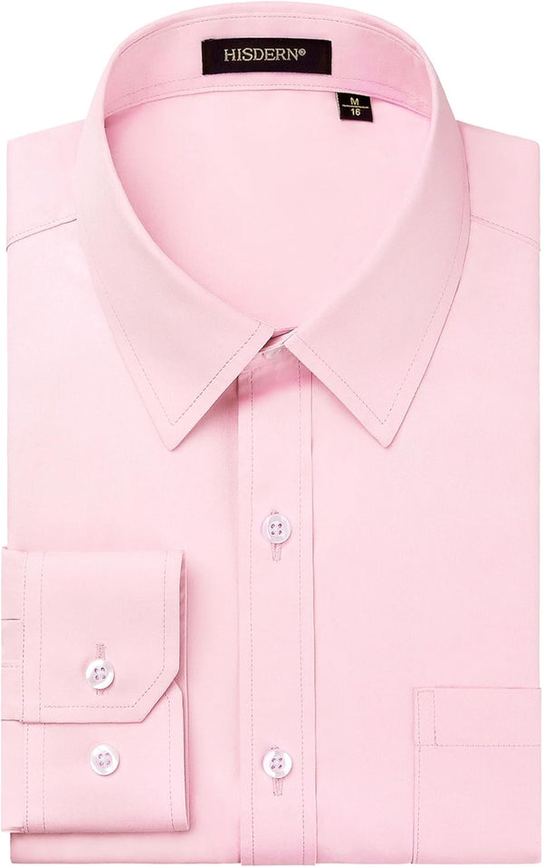 Men's Dress Shirt with Pocket - PINK