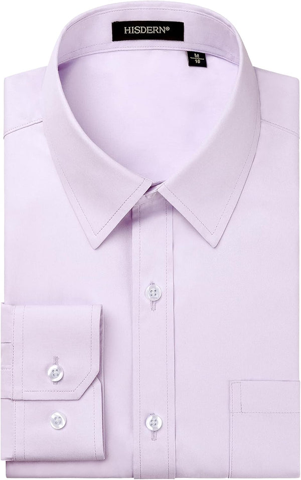Men's Dress Shirt with Pocket - LAVENDER