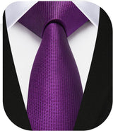 Solid 2.4' Skinny Formal Tie - BERRY PURPLE-01