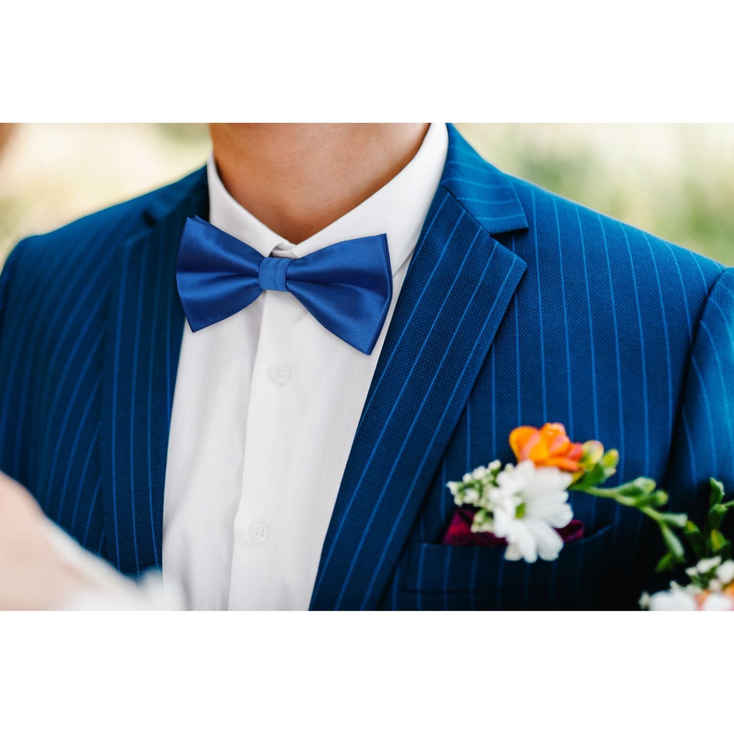 Solid Pre-Tied Bow Tie - ROYAL BLUE