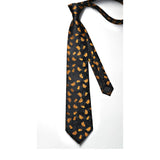 Floral Tie Handkerchief Set - 04 GOLD/BLACK 