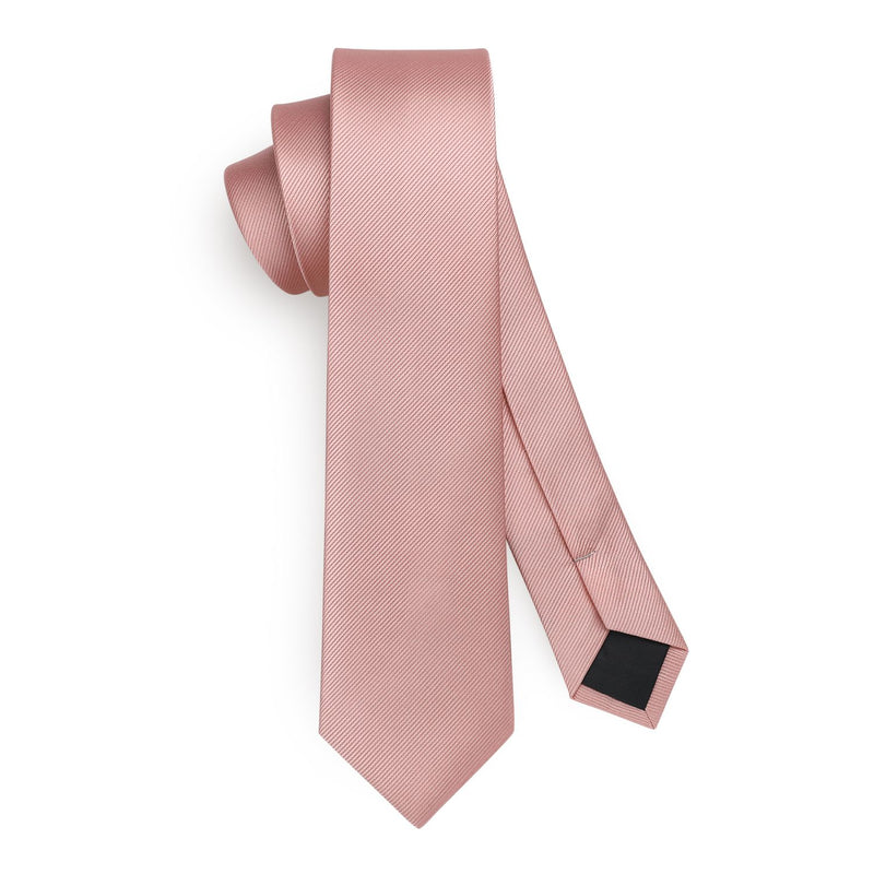 Solid 2.17'' Skinny Formal Tie - A1-PINK 