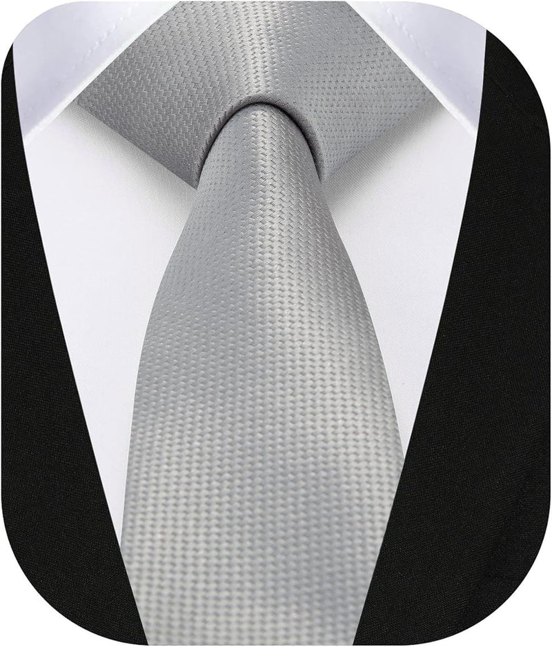 Solid 2.4' Skinny Formal Tie - GREY