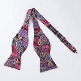 Paisley Bow Tie & Pocket Square - D-RED/BLUE