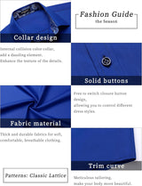 Men's Short Sleeve Shirt with Pocket - B1-ROYAL BLUE