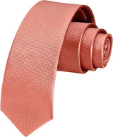 Solid 2.4' Skinny Formal Tie - BLUSH-01