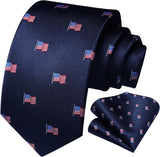 Solid Houndstooth Tie Handkerchief Set - SAGE GREEN