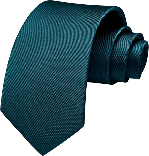 Solid Tie Handkerchief Set - TEAL