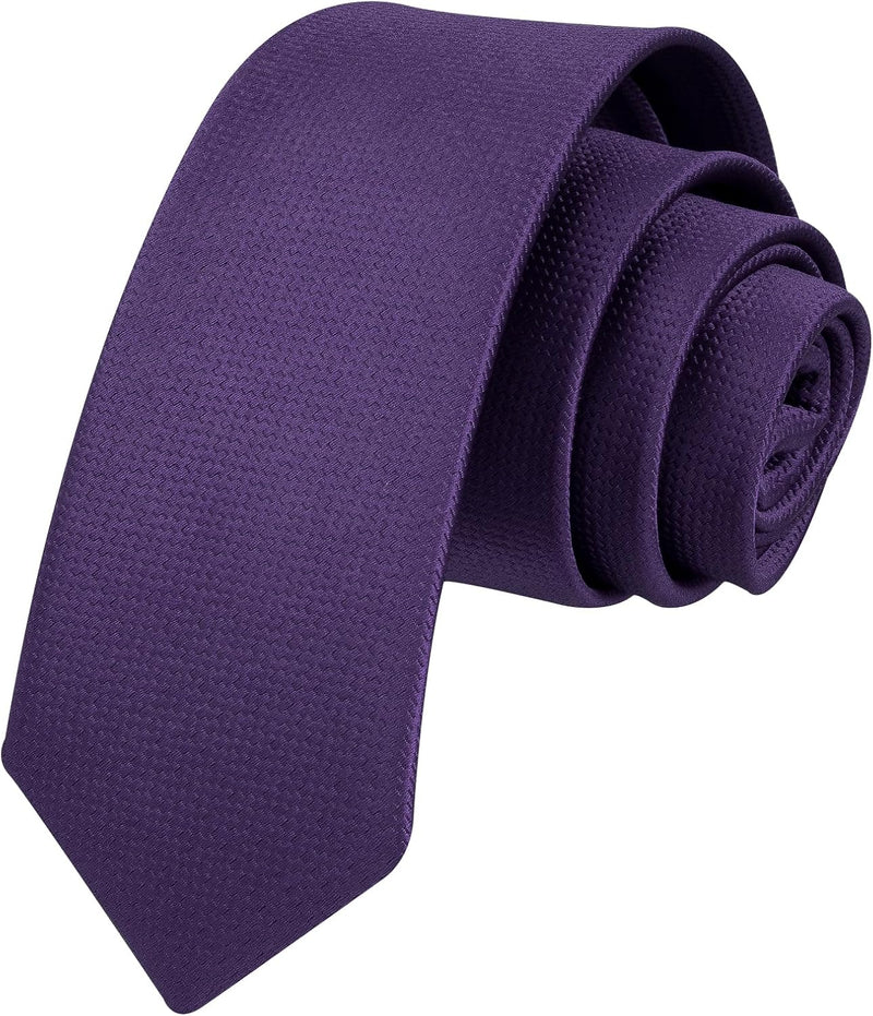 Solid 2.4' Skinny Formal Tie - PURPLE